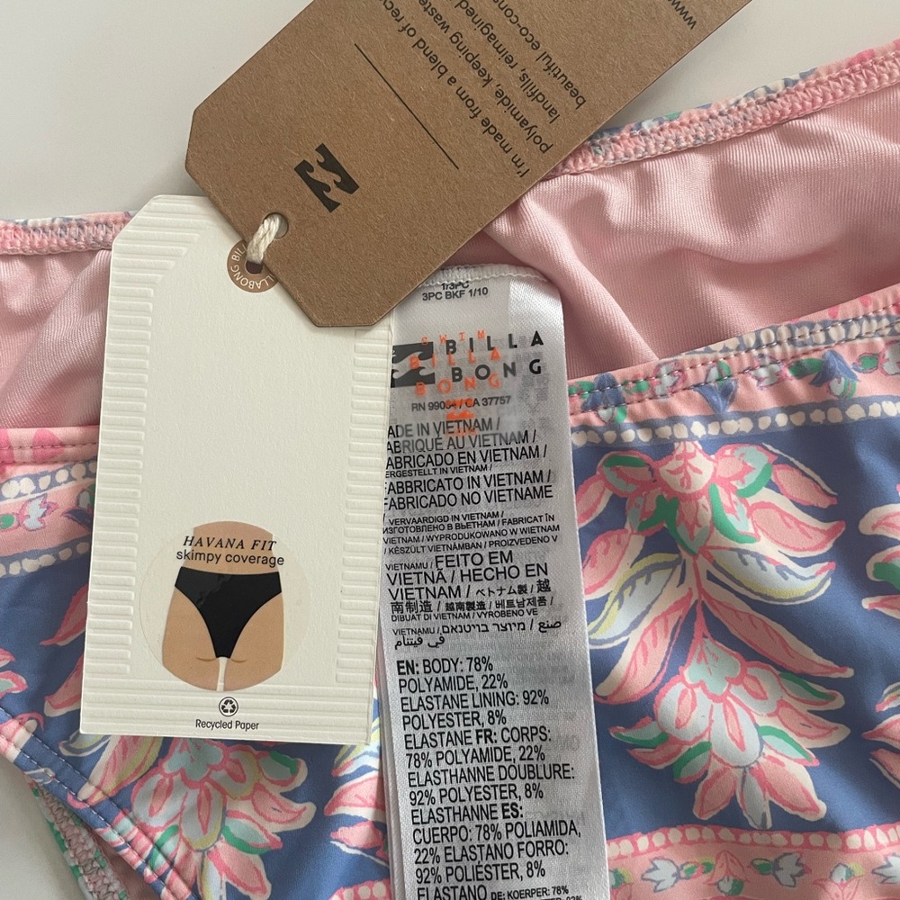 🌊 Billabong Havana Fit Skimpy Bikini Bottom NWT | Women’s Large 12 Beach Swim - Picture 5 of 5